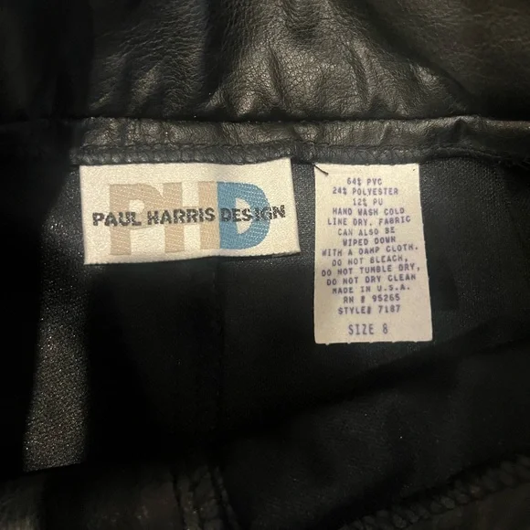 Black Faux Leather Set - Picture 4 of 8